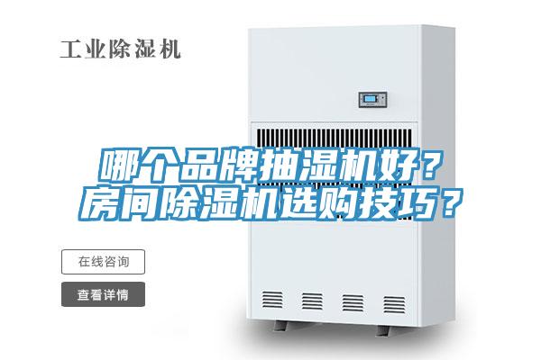 哪個品牌抽濕機好？房間榴莲视频官网APP選購技巧？