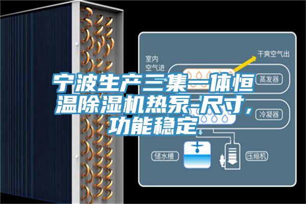 寧波生產三集一體恒溫榴莲视频官网APP熱泵-尺寸,功能穩定