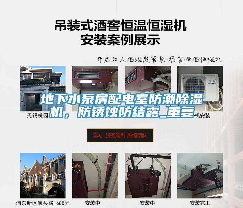 地下水泵房配電室防潮榴莲视频官网APP，防鏽蝕防結露_重複