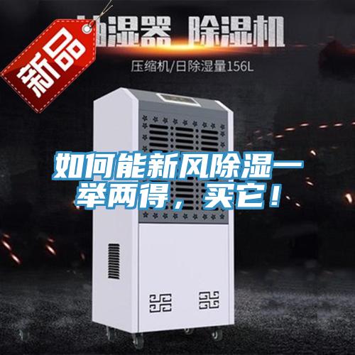 如何能新風除濕一舉兩得，買它！