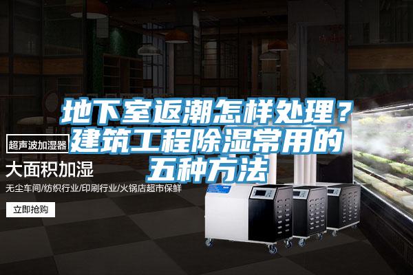 地下室返潮怎樣處理？建築工程除濕常用的五種方法