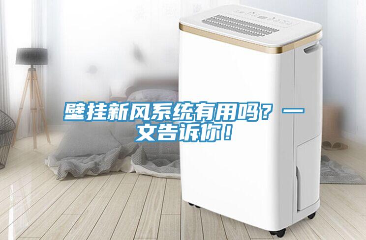 壁掛新風係統有用嗎？一文告訴你！
