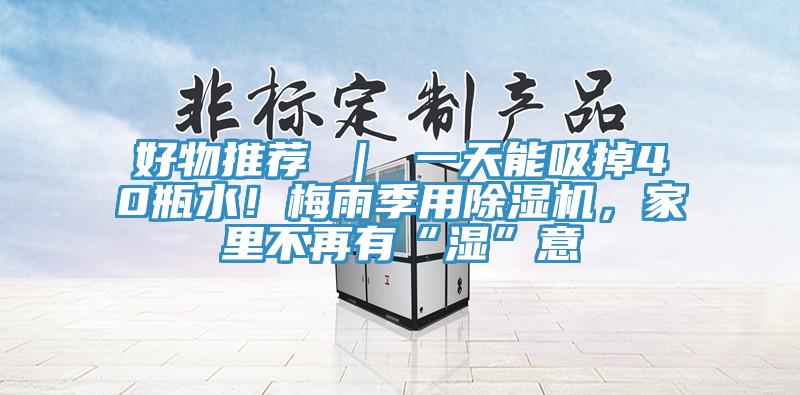 好物推薦 ｜ 一天能吸掉40瓶水！梅雨季用榴莲视频官网APP，家裏不再有“濕”意