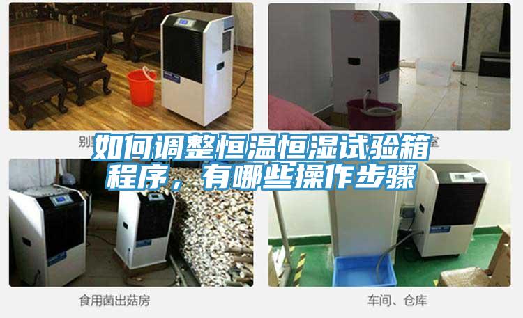 如何調整恒溫恒濕試驗箱程序，有哪些操作步驟