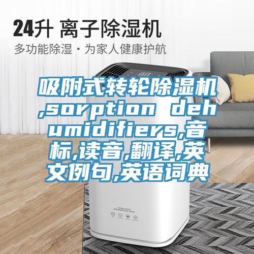 吸附式轉輪榴莲视频官网APP,sorption dehumidifiers,音標,讀音,翻譯,英文例句,英語詞典
