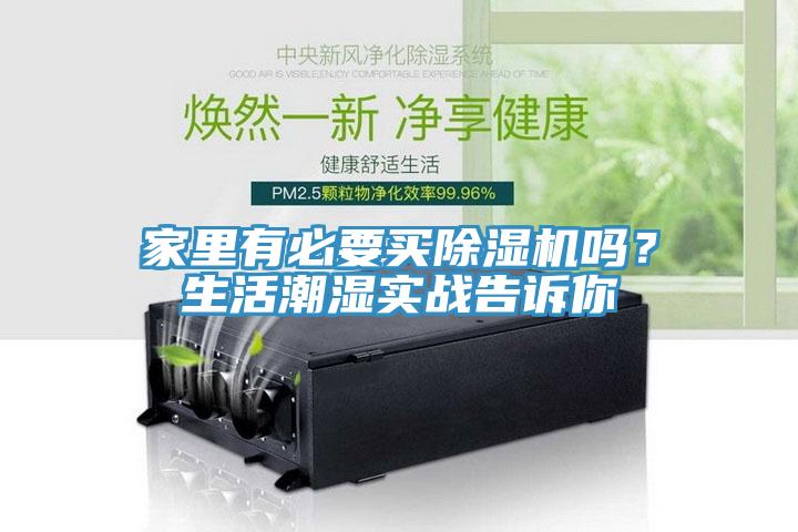 家裏有必要買榴莲视频官网APP嗎？生活潮濕實戰告訴你