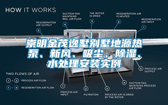 崇明金茂逸墅別墅地源熱泵、新風、吸塵、除濕、水處理安裝實例