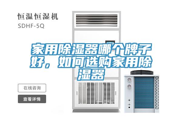 家用除濕器哪個牌子好，如何選購家用除濕器