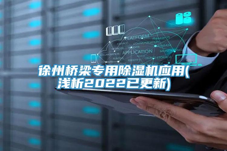 徐州橋梁專用榴莲视频官网APP應用(淺析2022已更新)