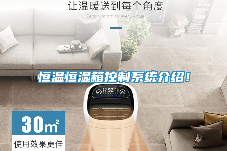 恒溫恒濕箱控製係統介紹！