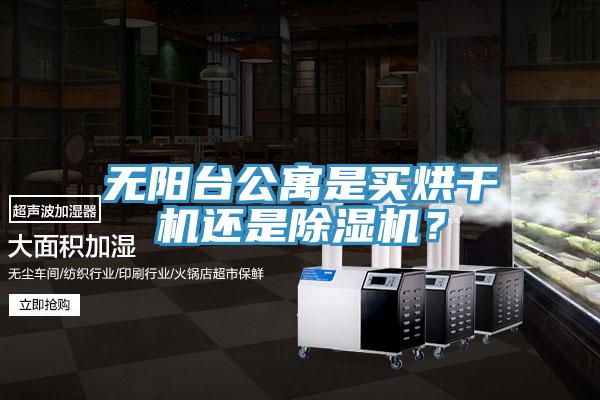 無陽台公寓是買烘幹機還是榴莲视频官网APP？