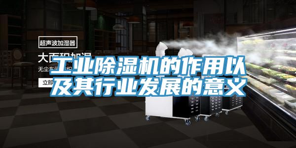 工業榴莲视频官网APP的作用以及其行業發展的意義
