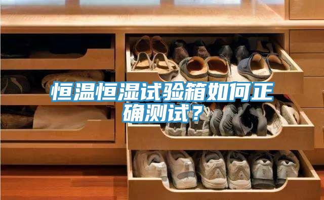 恒溫恒濕試驗箱如何正確測試？