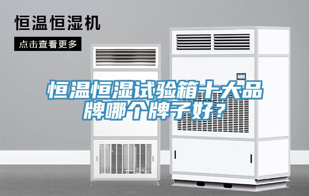 恒溫恒濕試驗箱十大品牌哪個牌子好？