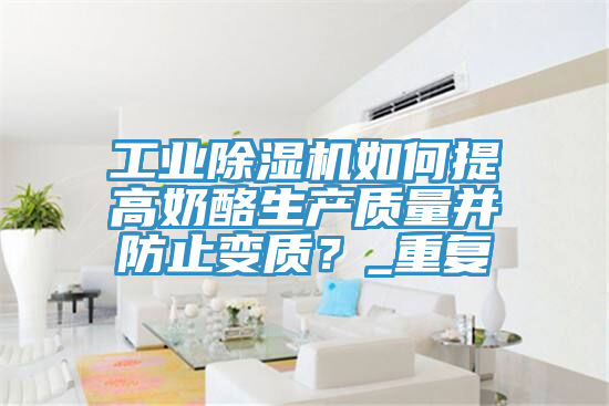 工業榴莲视频官网APP如何提高奶酪生產質量並防止變質？_重複
