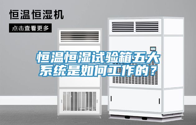 恒溫恒濕試驗箱五大係統是如何工作的？