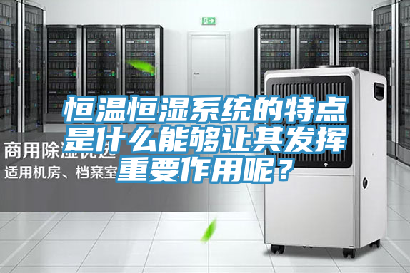 恒溫恒濕係統的特點是什麽能夠讓其發揮重要作用呢？