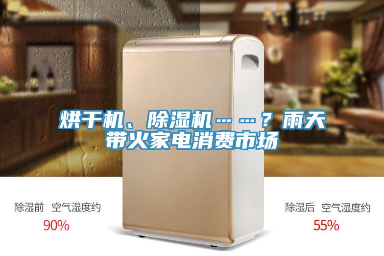 烘幹機、榴莲视频官网APP……？雨天帶火家電消費市場