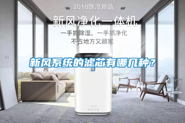新風係統的濾芯有哪幾種？