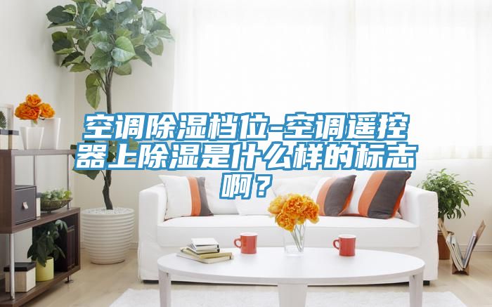 空調除濕檔位-空調遙控器上除濕是什麽樣的標誌啊？