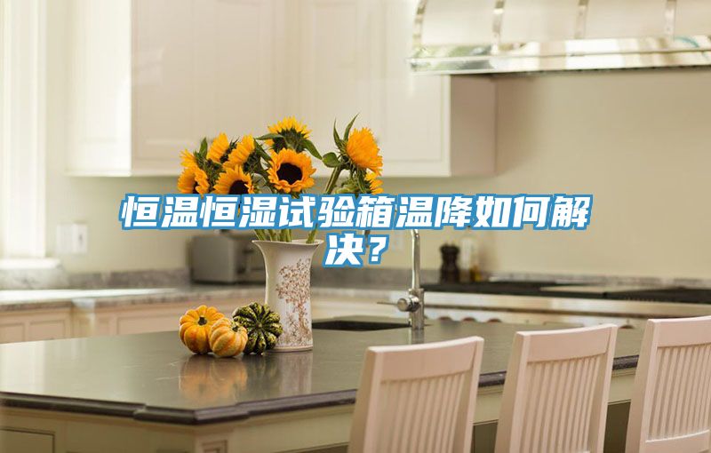 恒溫恒濕試驗箱溫降如何解決？