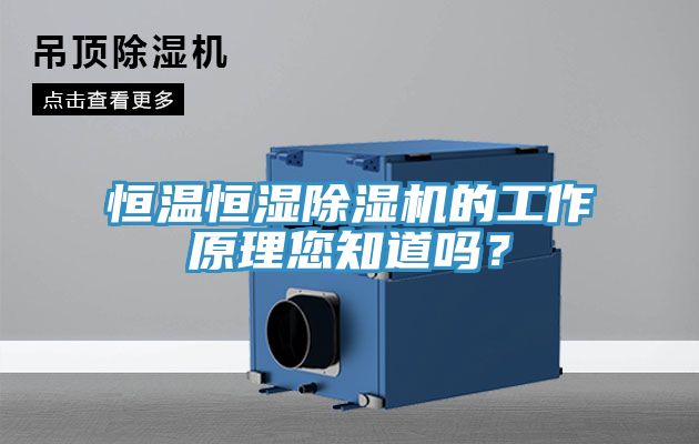 恒溫恒濕榴莲视频官网APP的工作原理您知道嗎？