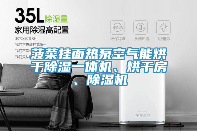 菠菜掛麵熱泵空氣能烘幹除濕一體機、烘幹房、榴莲视频官网APP