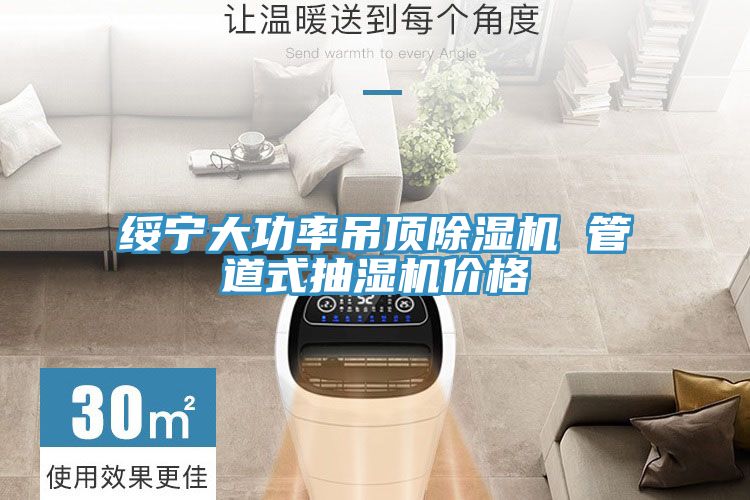 綏寧大功率吊頂榴莲视频官网APP 管道式抽濕機價格