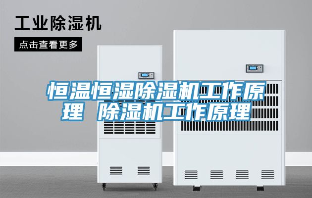 恒溫恒濕榴莲视频官网APP工作原理 榴莲视频官网APP工作原理