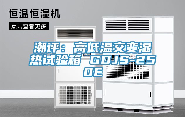 潮評：高低溫交變濕熱試驗箱 GDJS-250E