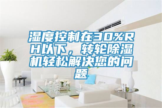 濕度控製在30%RH以下，轉輪榴莲视频官网APP輕鬆解決您的問題