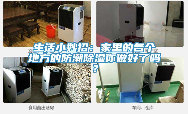 生活小妙招：家裏的各個地方的防潮除濕你做好了嗎？