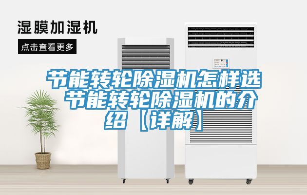 節能轉輪榴莲视频官网APP怎樣選 節能轉輪榴莲视频官网APP的介紹【詳解】