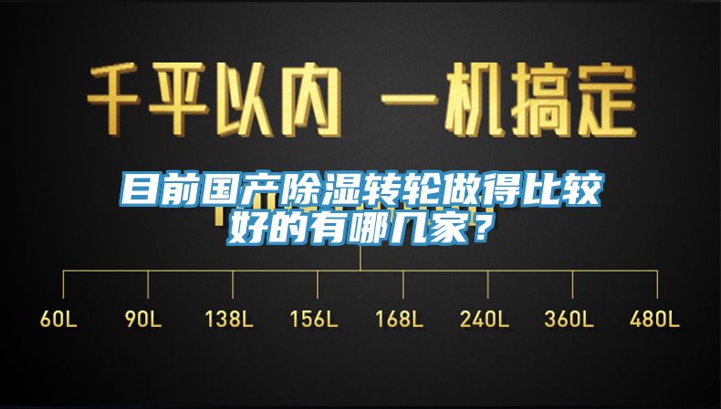 目前國產除濕轉輪做得比較好的有哪幾家？