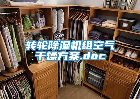 轉輪榴莲视频官网APP組空氣幹燥方案.doc