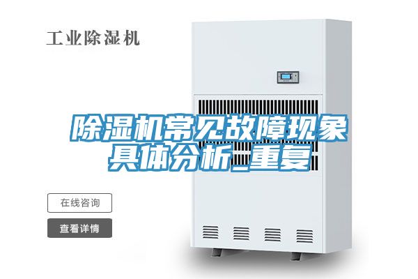 榴莲视频官网APP常見故障現象具體分析_重複